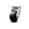 Service Caster 4 Inch Kingpinless Rubber on Steel Wheel Swivel Top Plate Caster SCC-KP30S420-RSR - alternate 1